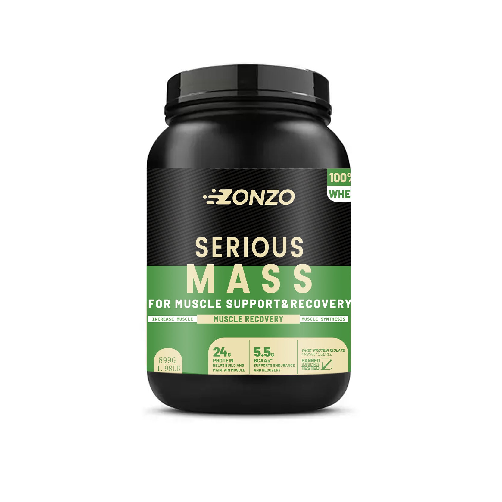 Ascend Labs USA Serious Mass – Muscle Support & Recovery Protein Formula – 899g